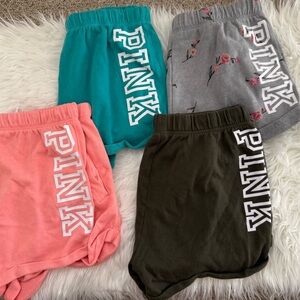 PINK Victoria's Secret Women's Shorts - Teal, Coral, Gray, Olive